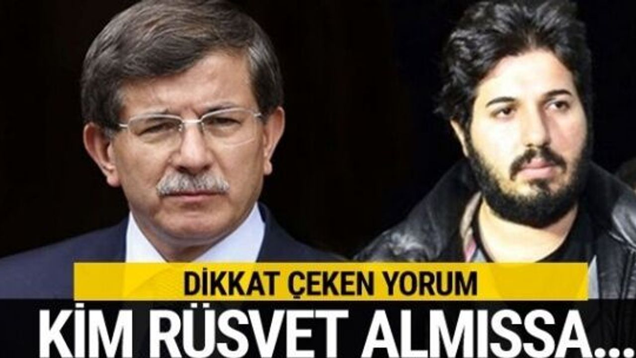 Davutoğlu'ndan dikkat çeken Zarrab yorumu