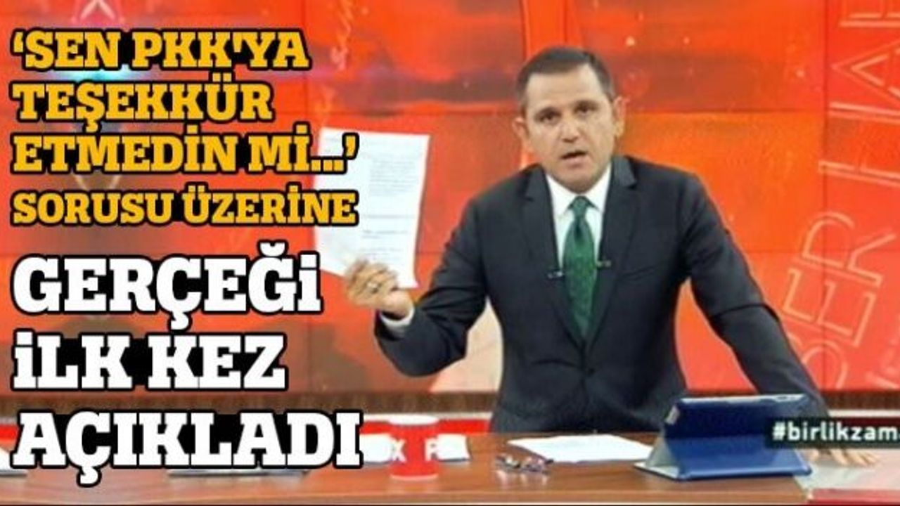 ‘SEN PKK’YA TEŞEKKÜR ETMEDİN Mİ...’ SORUSU ÜZERİNE GERÇEĞİ İLK KEZ AÇIKLADI!