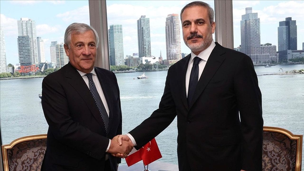 Dışişleri Bakanı Fidan,İtalyan mevkidaşı Tajani ile görüştü