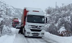 Tunceli-Erzincan karayolu zincirsiz tır geçişlerine kapatıldı