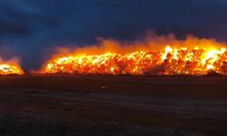 Konya'da tarım işletmesinde yangın