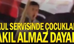 Okul servisinde çocuklara akıl almaz dayak