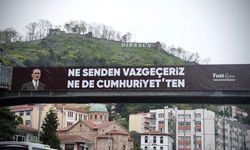 Cumhuriyet ve Atatürk şehri Giresun pankartlarla doldu