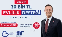 Balıkesir'den 30 bin liralık evlilik desteği