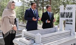 Amasya protokolünden Milli güreşçi Hamit Kaplan’a vefa ziyareti