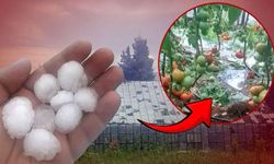 Antalya'da ceviz büyüklüğünde dolu tarım alanlarını vurdu