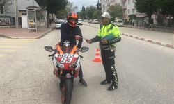 Burdur Emniyetinden motosiklet kullanıcılarına sıkı denetim