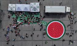 İstanbul’da kadınlardan Gazze’ye destek eylemi...