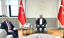 Kars Milletvekili Adem Çalkın, Ulaştırma Bakanı Uraloğlu'nu ziyaret etti