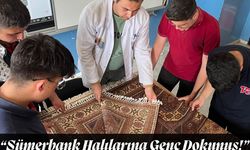 Kars’ta gençlerden kültürel hazineye can! “Sümerbank Halılarına Genç Dokunuş!”