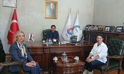 Kızılay Kars Şube Başkanı Kübra Hüryurt'tan Kadir Bozan’a ziyaret