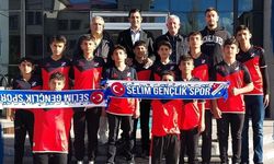 Selim U15 şampiyon takımından Başkan Barış Koç'a anlamlı ziyaret!