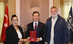 Serap Ülkü Özdemir'den Muğla Büyükşehir Belediye Başkanı Ahmet Aras'a ziyaret