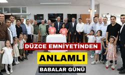 Düzce Emniyetinden anlamlı Babalar Günü programı