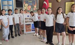 Isparta'da Yılmaz Şener İlkokulu öğrencileri kalplerini ve kalemlerini Görkem Efe için kullandı