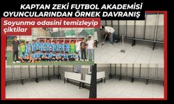 Kaptan Zeki Futbol Akademisi oyuncularından örnek davranış