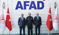 Kars Valisi Ziya Polat ve Milletvekili Adem Çalkın, AFAD Başkanı Pehlivan'ı ziyaret etti