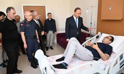 Vali Erin'den Başkan Özata’ya hastane ziyareti