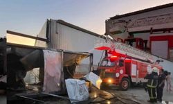 Cumalı'da işçi konteyneri kullanılamaz hale geldi