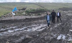 Kars DSİ 24. Bölge Müdürü Serdar Kotan, taşkınlardan etkilenen köylerde incelemelerde bulundu