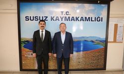 Kars Valisi Ziya Polat’tan Susuz Kaymakamı Muhammed Emin Tutal’a ziyaret