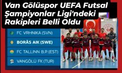 Van Gölüspor'un UEFA Futsal Şampiyonlar Ligi'ndeki rakipleri belli oldu