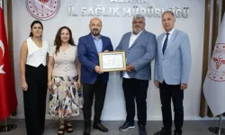 Halil Nacar’dan teşekkür belgesi