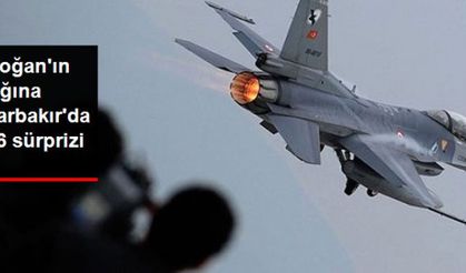 Cumhurbaşkanı Erdoğan'a Diyarbakır'a Gelişinde F-16'lar Eşlik Etti