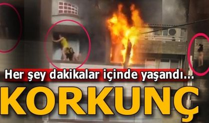 Son dakika: İzmir'de otelde yangın çıktı! Böyle kurtulmaya çalıştılar...