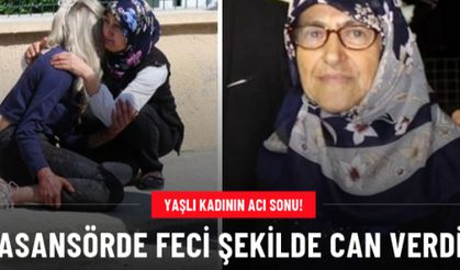 Asansörde kabin boşluğuna kafası sıkışan kadın feci şekilde can verdi