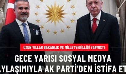 Suat Kılıç, gece yarısı yaptığı paylaşımla AK Parti'den istifa etti