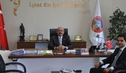 Kaymakam Vekili Murat’tan Başkan Samur’a Ziyaret 