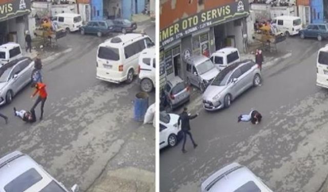 1'i polis 3 kişinin yaralandığı olayın görüntüleri ortaya çıktı