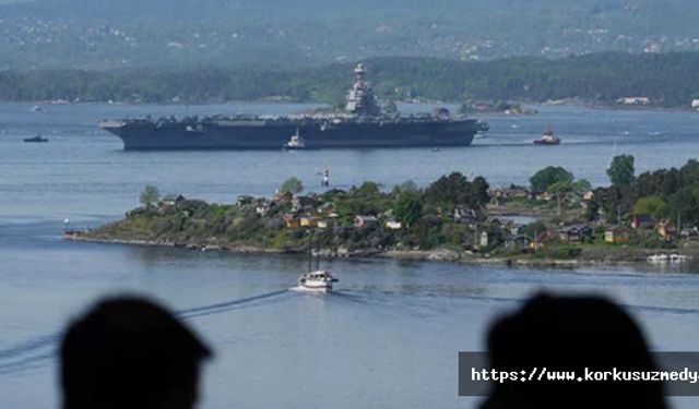 ABD'nin uçak gemisi NATO üyesi Norveç’e geldi