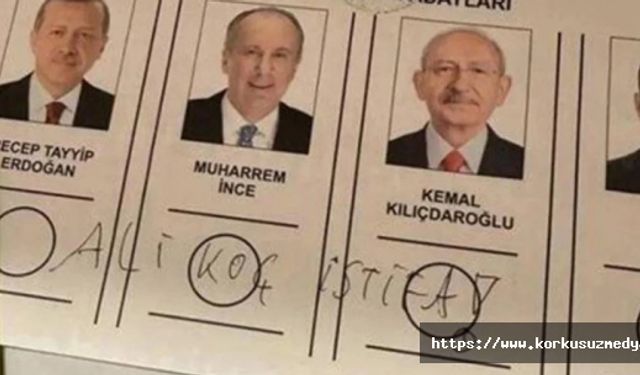 Oy pusulasına 'Ali Koç istifa' yazdı, sosyal medyada tepki yağdı