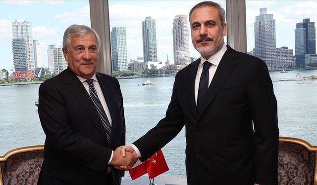 Dışişleri Bakanı Fidan,İtalyan mevkidaşı Tajani ile görüştü