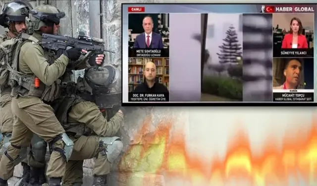 Türk gazeteciye İsrail askerlerinden canlı yayında şok tehdit!