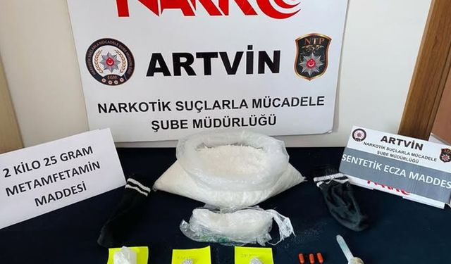Artvin Emniyet Müdürlüğünden Uyuşturucuya geçit yok