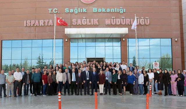 Isparta İl Sağlık Müdürlüğü'nde bayramlaşma programı