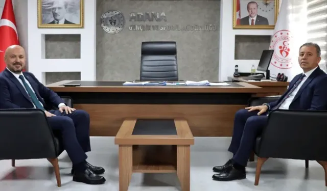Adana İl Sağlık Müdürü Halil Nacar’dan Gençlik Spor İl Müdürü Loğoğlu’na ziyaret
