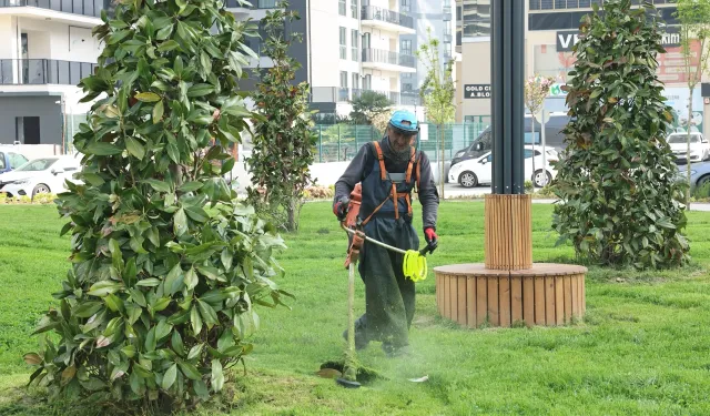 Bursa Nilüfer’in parklarında bahar temizliği