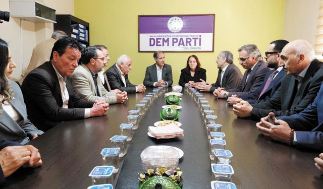 AK Parti İl Başkanı Arvas’tan DEM Parti’ye ziyaret…