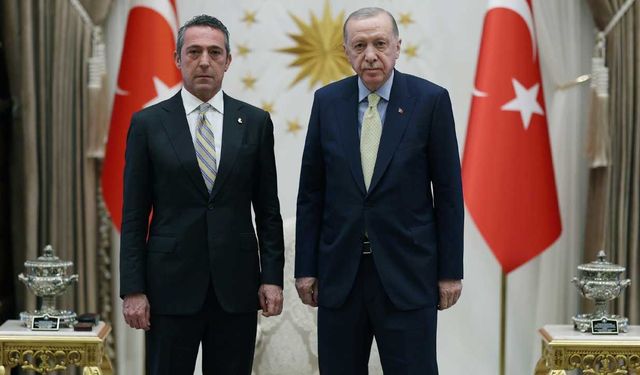 Cumhurbaşkanı Erdoğan ve Bakan Kurum, Fenerbahçe Başkanı Ali Koç’u kabul etti