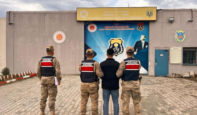 Kars'ta kesinleşmiş hapis cezası bulunan şahıs yakalandı