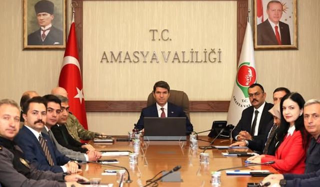 Amasya’da il güvenlik ve asayiş toplantısı gerçekleştirildi