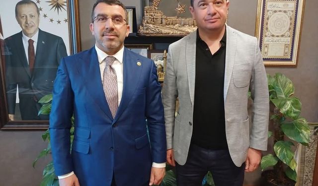 Azerbaycan Kars Başkonsolosu Zamin Aliyev'den Milletvekili Çalkın'a TBMM'de ziyaret