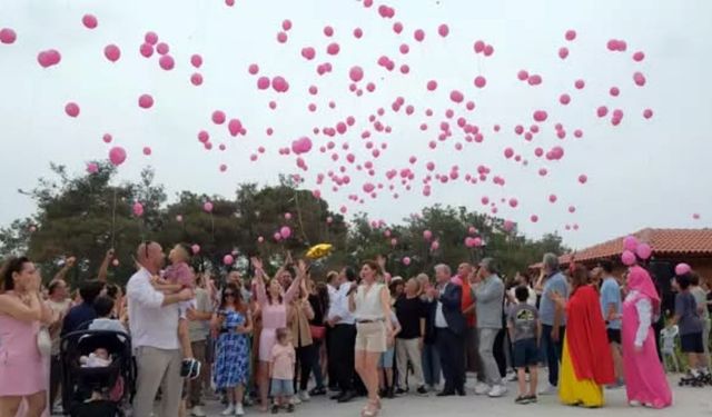 Balonlar, kampanyası tamamlanan SMA'lı Arven için gökyüzüne bırakıldı