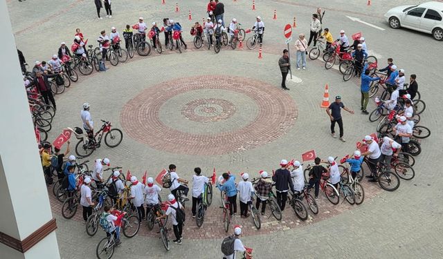 Beypazarı Gençlik ve Spor İlçe Müdürlüğü bisiklet sürüşü düzenledi