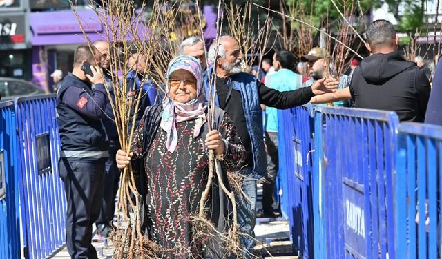 Isparta'da 15 bin adet meyve fidanı dağıtıldı