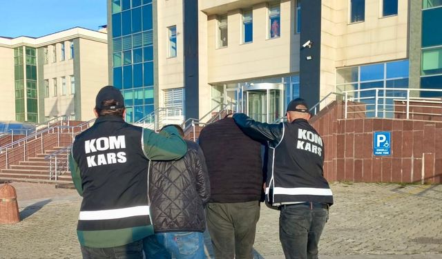 Kars'ta 9 yıl hapis cezası bulunan abi kardeş yakalandı